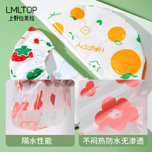 Gorro de ducha con diseño de frutas de dibujos animados Lmltop, impermeable, de polietileno engrosado, para uso general, modelo SY810 - Product Image 3