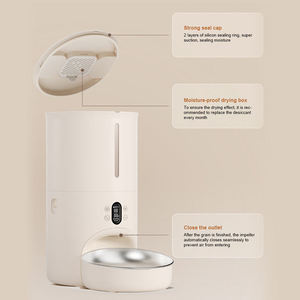 Yeni Akıllı Evcil Hayvan Besleyici Otomatik Kedi Köpek Mama Dağıtıcısı Dokunmatik Ekran Kontrolü Modern Sağlam Tasarım Pille Çalışan Güvenli Çevre Dostu - Product Image 2