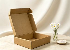 Natural Eco-Friendly <b>Recyclable</b> Kraft Corrugated Mailer <b>Box</b> E-Flute Structure Foldable Integrated Assembly Glue Plain Paper - Product Image 3