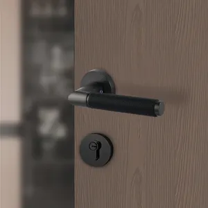 Tirador de puerta de cuero único Filta para interiores personalizados tirador de puerta europeo para diseño interior contemporáneo