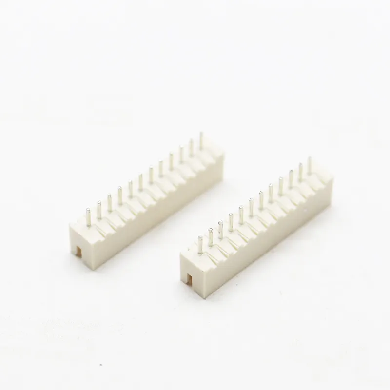 Vertical wafer connector 1.5mm pitch positions 02-16 pin single row through hole male plug header wire to board connector