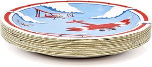 Juego de Vajilla Personalizado de 144 Piezas para Fiestas de Cumpleaños y Días Festivos con Diseño de Avión Moderno, Incluye Platos, Vasos, Servilletas y Cubiertos de Papel - Product Image 2
