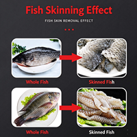 Machine automatique à peler la peau de poisson en acier inoxydable 304 pour le tilapia, le poisson-chat, le saumon
