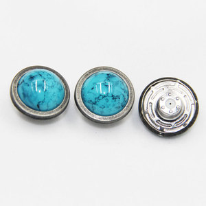 Boutons-pression et rivets en alliage de zinc vintage personnalisés en Chine avec logo pour jeans (style à tige 17 mm) - Product Image 2
