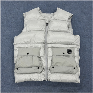 Rompi Termal Berkualitas Tinggi untuk Musim Dingin, Jaket Tanpa Lengan Kasual Pria, Rompi Tebal Hangat Berlapis, Rompi Berisi Dakron - Product Image 3