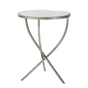 Nouvelle Tendance : Meubles de Chambre Modernes au Design Personnalisé – Tables de Chevet en Promotion – Table d'Appoint en Fer Forgé à Trépied avec Plateau en Marbre - Product Image 1