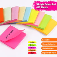 Tablet Tulis Kertas Warna-warni 3x3, Memo Murah, Perlengkapan Sekolah & Kantor, Stiker Catatan Tempel Modis