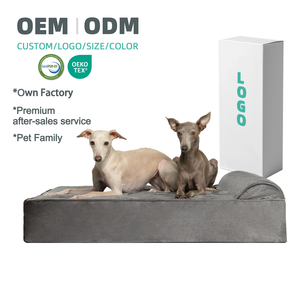 OEM ODM Luxe Orthopedische Memory Foam Hondenbedden Op Maat Hondenbed Afneembare Wasbare Waterdichte Hoes - Product Image 1