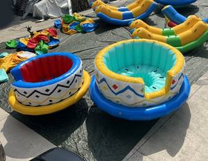 Flotteur gonflable pour lac ou piscine |   Jeu d'eau à <span class=keywords><strong>bascule</strong></span> rond amusant pour piscines et lacs - Product Image 3