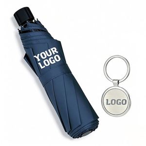 Custom Logo Wholesale Printing Promotional Gift Business Personalized <b>Folding</b> Umbrella - Product Image 1