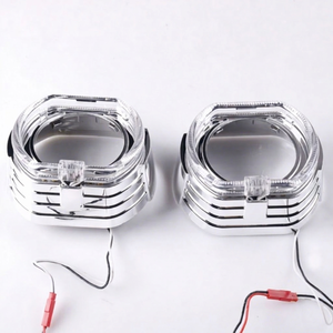 SANVI 2023 LED DRL Angel Eye Shrouds Masks 3 Inch Q5 Lens 12V Universal Aftermarket Upgrading Headlight Retrofit Kit - Product Image 1