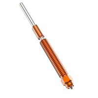 Kit Nozel Pengganti Cepat Terintegrasi Creality, Nozel Hotend Tembaga Baja Keras 0.2/0.4/0.6/0.8mm, Kompatibel dengan Hi/K2/K2 Plus