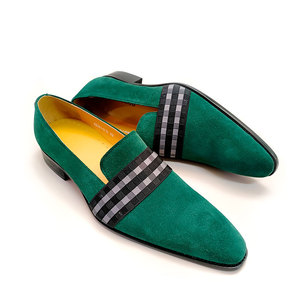 Mocassini Eleganti da <span class=keywords><strong>Uomo</strong></span> in Pelle Scamosciata, Scarpe <span class=keywords><strong>Casual</strong></span> alla Moda per Matrimoni e Feste, Calzature Retrò di Alta Qualità Fatte a Mano - Product Image 1