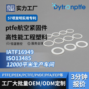 Defluorine PTFE <b>Gasket</b> Aerospace Grade -190 To 260 Celsius Non Standard Part - Product Image 2