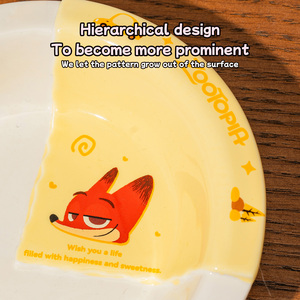 <span class=keywords><strong>Vajilla</strong></span> de Cerámica con Diseño de Zootopia de <span class=keywords><strong>Disney</strong></span>, Plato para Cena y Tazón Divertido para Uso en el Hogar, Fiestas, Niños y Regalos - Product Image 5