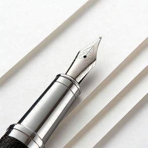 PU Luxury Metal Fountain <b>Pen</b> Men's Calligraphy <b>Pen</b> with a Writing Diameter of 0.5mm High Quality Signature <b>Pen</b> with Custom logo - Product Image 5