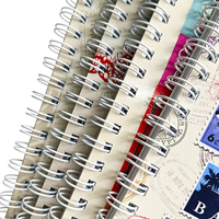Cuaderno de Doble Anillado con Cubierta Impresa a Color, Precio de Fábrica, Cuaderno Rayado para Estudiantes Escolares, África Occidental Francesa