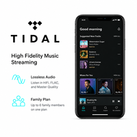 Compte Premium Tidal Music 1 an |   Service d'abonnement Tidal |   Plan familial |   1 place disponible