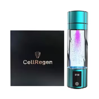 Bouteille d'eau à hydrogène SPE PEM Tech, concentration de 5000 PPB, charge rapide sans fil, nettoyage UV-C, 300 ml, voiture, extérieur, maison