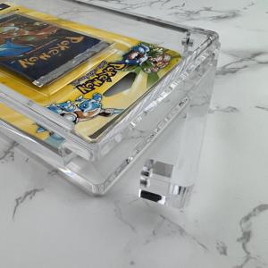 Support de présentation pour cartes de sport en acrylique de qualité supérieure de 8 mm d'épaisseur, classé <span class=keywords><strong>PS</strong></span>/BGS, avec aimant puissant pour l'affichage de cartes TCG <span class=keywords><strong>Pokemon</strong></span> PSA - Product Image 4
