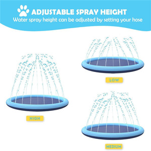 Dog Cool Toys Splash Pad for Dogs Anti-Slip Pool for <b>Large</b> Dogs Thickened Durable Outdoor Water Play <b>Mat</b> Summer Sprinkler Toy - Product Image 5