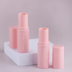 Customized 9g Push Up Bottom Fill Pink Empty Concealer Tube Blush Stick Container Stick Foundation Packaging