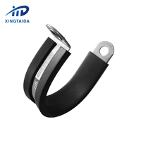 Nouvelle Arrivée - Collier de serrage pour tuyau en acier inoxydable 304 de type R, haute précision, sur mesure, avec revêtement en caoutchouc pour installation à vis