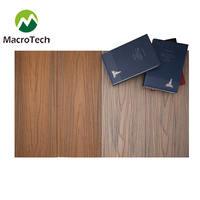 Planches de terrasse en composite WPC co-extrudé 3D gaufré imperméables, aspect teck, à clipser, pour terrasses extérieures et piscines