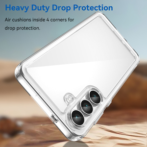 Trường hợp điện thoại di động trường hợp trong suốt Acrylic và mềm TPU cho Galaxy S25 FE cứng cho Samsung S25 cạnh sang trọng 100% phù hợp với trường hợp - Product Image 3