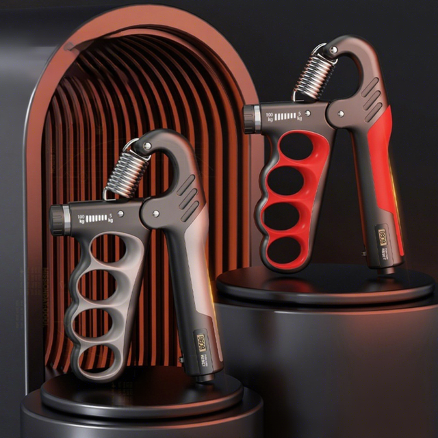 Grip Hand Strength Anti Slip Trainer Hand Grip Strengthener with Counter for Workout Adjustable Resistance