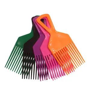 Peine de pelo afro compacto de plástico, nuevo estilo, 2021