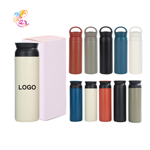 ZP enduit de poudre <span class=keywords><strong>Logo</strong></span> personnalisé 500ml Style <span class=keywords><strong>japonais</strong></span> gobelet sous vide en acier inoxydable Double paroi Thermos 350ml tasse à café de voyage - Product Image 1
