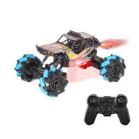 Voiture télécommandée RC Crawler HTL 1:14 2.4G avec pulvérisation et lumières colorées, véhicule tout-terrain à dérive latérale, cadeau pour garçons