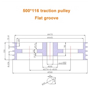 รอกสายไฟฟ้าแบบร่องเดี่ยว D500 ผลิตจากโลหะผสมเคลือบเซรามิก - Product Image 6