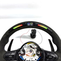 Pour BMW F10 F11 F15 F18 F20 F23 F25 F30 F32 F35 F40 F80 E84 E87 E90 E92 E93 Volant en Alcantara Accessoires de voiture