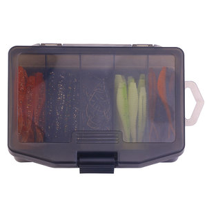 Kit de leurres de pêche en plastique souple 60 pièces/boîte, 6 cm, 1,5 g, appâts en silicone avec hameçons décalés pour la pêche en eau douce et en eau salée, <span class=keywords><strong>brochet</strong></span>, <span class=keywords><strong>brochet</strong></span> - Product Image 4