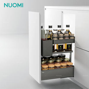 NUOMI LAMBO 400 Cestello Estraibile per Spezie, Accessori per <span class=keywords><strong>Mobili</strong></span> da <span class=keywords><strong>Cucina</strong></span>, Organizzatore per Bottiglie, Cestello Portaoggetti - Product Image 2