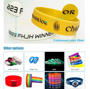 High Quality Custom Silicone Wristbands Promotional Rubber Bracelets With Message Or Logo Personalized For Your Own Messages