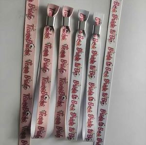 Pulsera de Tela Personalizada, Precio de Fábrica, Pulsera de Tela Sublimada de Poliéster para Festivales, Pulsera Tejida con Cierre de Seguridad - Product Image 4