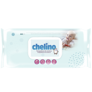 CHELINO B60 Lingettes douces pour bébé fabriquées en Espagne de la meilleure qualité pour le nettoyage de la peau des bébés prêtes à l'exportation - Product Image 1
