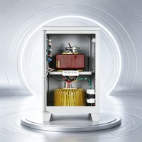 Régulateur de tension automatique CA SVC-10KVA, type servomoteur, monophasé, entrée 140-250V, stabilisateur numérique en cuivre avec affichage pour usage domestique