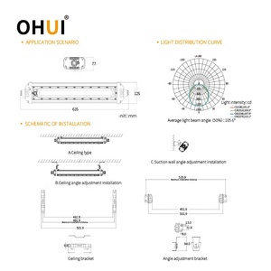 IP66 IIC ไฟ LED กันระเบิดเชิงเส้น40W/50W/60W สำหรับโซน2 22 2FT แถบ CRI 80Ra อุณหภูมิสี3000-6500K - Product Image 6