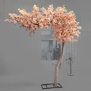 ต้นเชอร์รี่เทียมขนาดยักษ์ต้นซากุระประดิษฐ์12ft สีชมพูเรียบสำหรับงานอีเวนต์ในบ้านของตกแต่งทางเข้าโรงแรม - Product Image 1