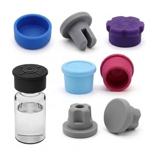 Silicone Vial Caps Covers Leak Proof Reusable 3Ml 5Ml 10Ml 20Ml Glass Bottle Protective <b>Rubber</b> <b>Stopper</b> Various Colors - Product Image 1