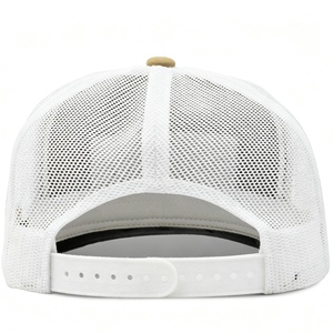 Casquette Trucker Vintage Personnalisée 5 Panneaux, Couronne Haute avec Logo Avant, Dos en Coton et Maille, Fermeture Snapback avec Décoration Corde pour l'Extérieur - Product Image 4