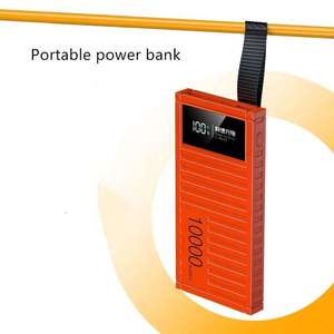 High Capacity 10000mAh Portable Power Bank with 4 <b>USB</b> Ports (1 Type-C) and Hanging Cord <b>for</b> Travel - Product Image 4