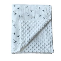 Couverture en coton minky à motifs floraux, best-seller, pour poussette, voyage, extérieur, crèche, bébé