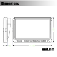 Monitor de entrenador de Vista dividida de 10 pulgadas y 6 con DVR incorporado, compatible con cámara de respaldo híbrida 720P, 1080P AHD CVBS