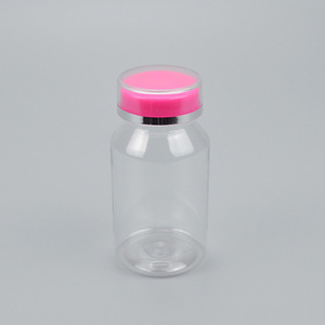 Pet Transparent Candy Bottles 150ml Screw <b>Cap</b> Food Grade <b>Plastic</b> Packaging Cylinder Shape For Health Products - Product Image 3