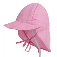 Sombrero de Sol para Bebé con Logotipo de Dibujos Animados Personalizado al por Mayor, Ajustable, para Ciclismo, Uso Diario, Verano, UPF 50+, Ala Ancha, 100% Algodón
